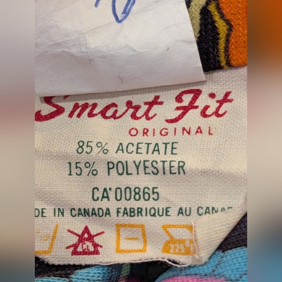 Vintage Psychedelic Maxi Skirt, 60s Hippie Maxi Skirt Size XS Women - Picture 7 of 11